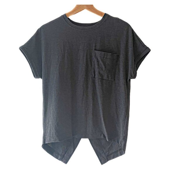 UpWest Crossed Back‎ T-Shirt Dark Grey Size Small NWOT - Picture 1 of 4